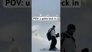 When people watch you on the knuckle so you gotta lock in 💀 #shorts #viral #ski