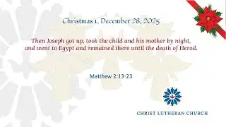 Christmas I, December 28, 2025