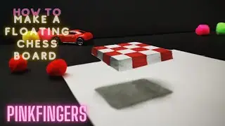 How to create a floating chess board yourself/Art for Kids