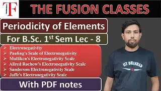Electronegativity | For Bsc Sem1 | With Pdf notes | Periodicity of Elements