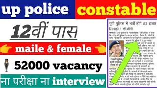 up police recruitment 2022online form/ upp vacancy 2022 new /उत्तर प्रदेश पुलिस भर्ती 2022