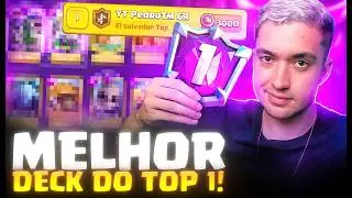 COPIEI O DECK DO TOP 1 GLOBAL no CLASH ROYALE E HUMILHEI TODOS OS OPONENTES!