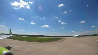 S7 2057 DME-AER (Домодедово-Сочи) VP-BND. Взлет из Домодедово