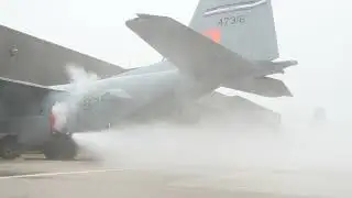 302nd Airlift Wing MAFFS (Modular Airborne Firefighting System) Water Test Fire