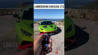 Une voiture Lamborghini qui sort du futur
