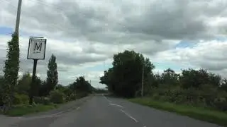 Driving On The A4104 From Little Malvern To Welland, Worcestershire, England 31st August 2020