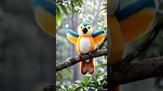 When Wild Birds Turn into Fluffy Friends! 🦅🦜❄️ (Eagle, Parrot & Snowy Owl Plushie Transformation)