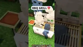 Minecraft BBQ Grill Tutorial😍#minecraft #shorts