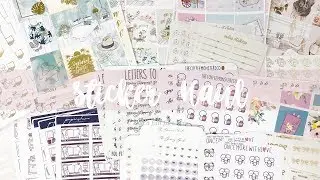 Sticker Haul! Feat. Artbox Stickers, The Giving Girl, Sadies Stickers, Letters to Apollo and more!