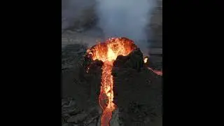 Eruption volcanoo. Geldingadalir.