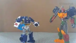 Transformers (stop motion) Chase vs Bludgeon