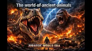 T-Rex - Kong escaping human control. @The-world-of-ancient-animals