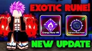 New EXOTIC RUNE Update + Insane Power in Anime Eternal! (Full Breakdown)