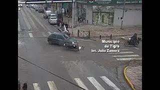 Benavídez  rápida asistencia del Sistema de Protección Ciudadana de Tigre tras un accidente