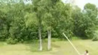 Air Cannon Launches 2x4 Spear