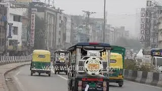 Paharganj Daytime Chaos: Camels, Cars, Buses, and Crowds in New Delhi