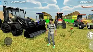 Mahindra Arjun 555 di Hmt  Swaraj 744xt Tractor Trolley Loading Bori Jcb | Jcb Video 
