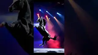 Unbelievable!😱 Cyclist Turns into A Majestic Black Horse! #agt #americasgottalent  #talent #shorts