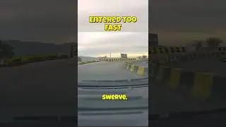 Too Fast Into The Curve! #shorts  #cars #automobile #roadrage #crashdrive #crash #ragedrive