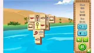 How to play ancient egypt mahjong game | Free PC & Mobile Online Games | GameJ. net