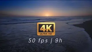 Глубокий сон 9 ЧАСОВ 4K Ultra HD Звуки океана &bull; Бесконечный рассвет 50fps ASMR