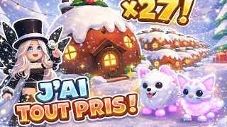 😱 9 MEGA NEON + x27 HOUSES! I FARMED LIKE CRAZY IN THE ADOPT ME CHRISTMAS UPDATE! 🔥