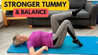 10 Minute Gentle Pilates to Strengthen Your Tummy & Improve Balance