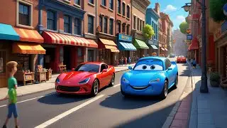 Five Toy Cars Zoom Through Town | Car Counting Song for Kids | Fun Vehicle Rhyme for Toddlers