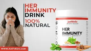 Justvedic Her Immunity Drink Mix - Helps with Immunity, Anti-Inflammation, Regeneration  #immunity