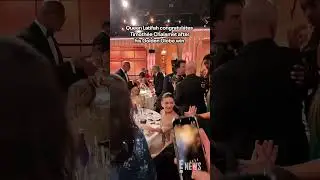 Queen Latifah congratulates Timoth&eacute;e Chalamet after his win. #AwardsSeason #GoldenGlobes