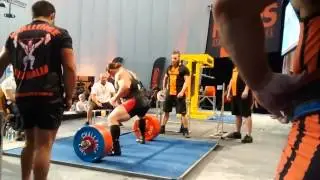 Dan green deadlift 370kg Gpa worlds 2014