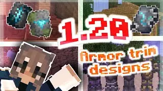 1.20 MINECRAFT armor trim combinations!