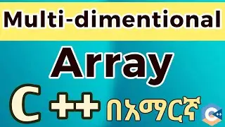 Multidimensional Array in C++🔢 | 2D Array Tutorial in Amharic (2025) @EyuTechTips