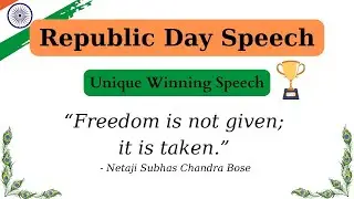 Republic Day Speech in English 2026 | Speech on Republic Day in English