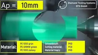PE 1000 Spanbruch / PE-UHMW chip break / Łamanie wi&oacute;r&oacute;a w PE 1000