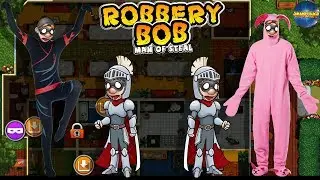 Robbery bob hack Man Of Steal - All Costume { Ninja Suit, Knight Amor Suit, Bunny Suit}