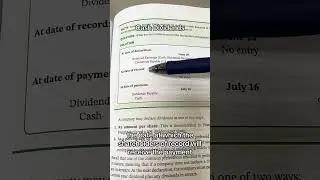 Level 2 Accounting: Cash Dividends
