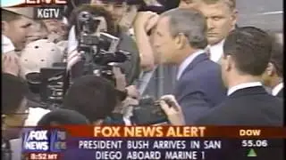 News - Iraq War - Part 1 - Bush Leaves Carrier USS Abraham Lincoln Arrives SD - 2 May 2003 - FOX