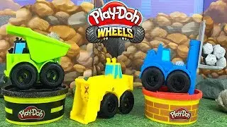 UNBOXING HASBRO PLAY-DOH WHEELS BULLDOZER EXCAVATOR & FORKLIFT