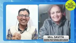 EMRS PGT ENGLISH 2024 SELECTED | EMRS ENGLISH TOPPER | Interview with @millionmindsenglish #uppgt