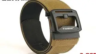 A must-have product! TUSHI New Men's Military Tactical Belt Tight Sturdy Nylon Heavy Duty Hard Bel