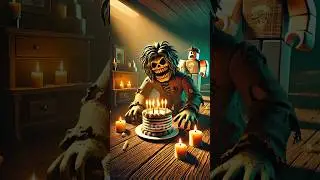 Bruh, Zombie Blows Out Birthday Candles?! 🎂🧟&zwj;♂️😂 #roblox #funny #humor #cartoon #zombie #shorts