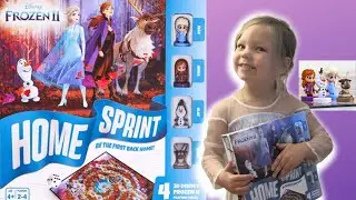 Frozen 2 Board Game Play - Home Sprint | Disney board games | Arctic Family