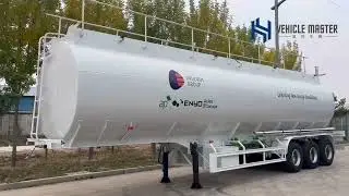 3 Axle White Fuel Tanker Trailer - Vehicle Master