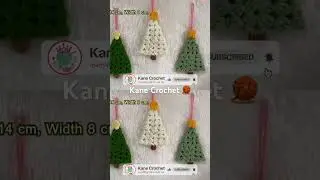 Easy!! 🎄 Granny Square Christmas Tree Ornament R89