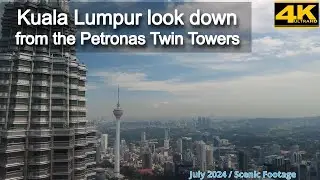 Kuala Lumpur look down from the Petronas Twin Towers