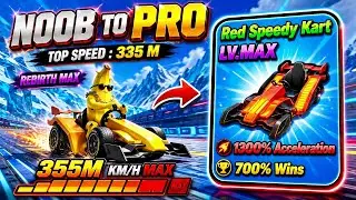 Red Speedy Kart - Top Speed 335M & Train to be the Fastest Roblox #1