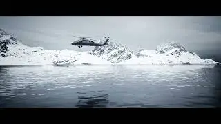 CGI ICE MOUNTAIN & HELICOPTER ANIMATION  CREATION | EDIT | Background Music