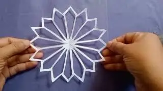 How to make Snowflake out of Paper|| how to make Snowflake decorations||paper craft ideas 