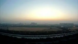 SUNRISE TIMELAPSE || GREATER NOIDA || YAMUNA EXPRESS WAY